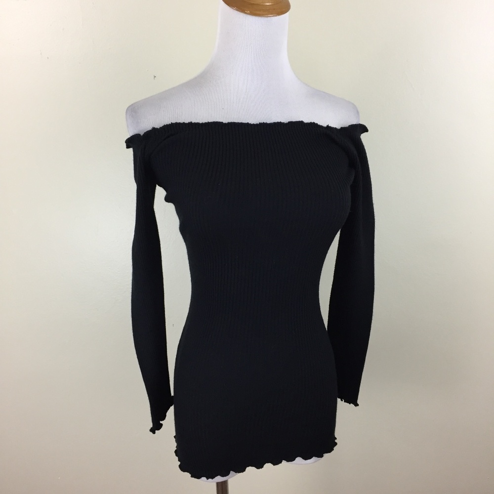 NWT PINK DIAMOND Ribbed Off Shoulder Knit Dress